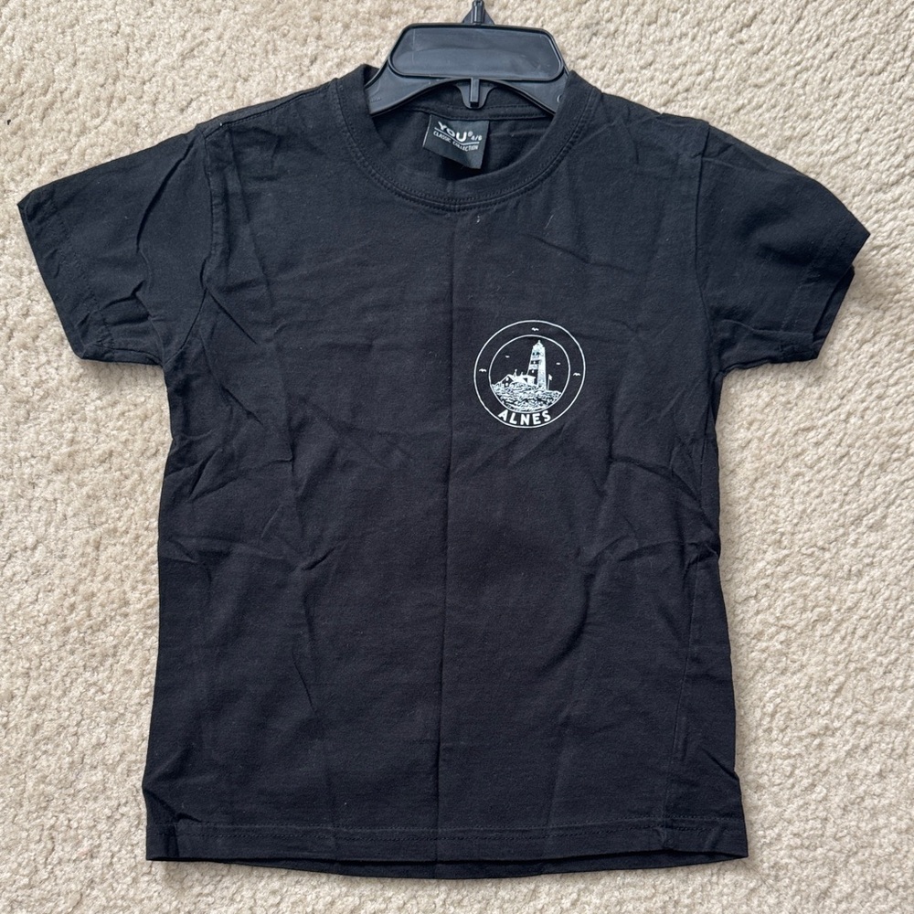 Alnes Norway Black Kids T-Shirt - Size 4/6